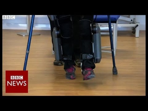 A closer look at the World Cup exoskeletal suit – BBC News