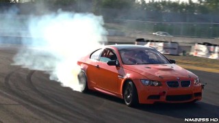 BMW M3 E92 Burns Up Some Rubber