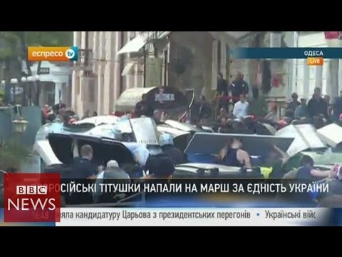 Clashes break out in Odessa – BBC News