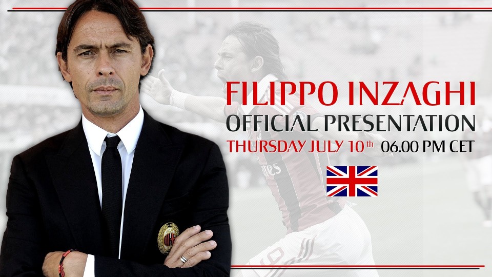 Filippo Inzaghi, Official Presentation | ENG | AC Milan Official