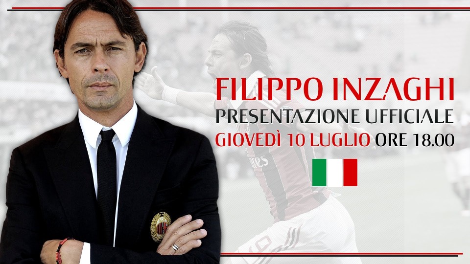 Filippo Inzaghi, Presentazione Ufficiale | ITA | AC Milan Official