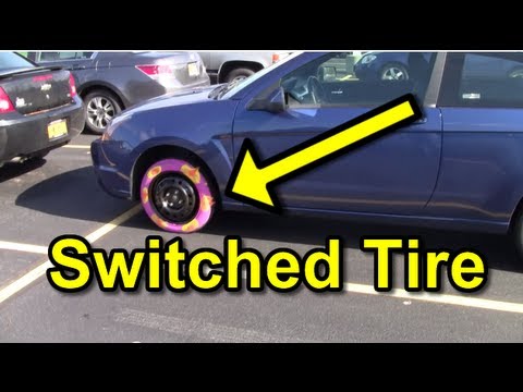 Funny Pranks : Tire Switcheroo Prank