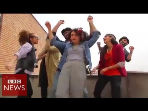 ‘Happy’ Iranians arrested over tribute video – BBC News