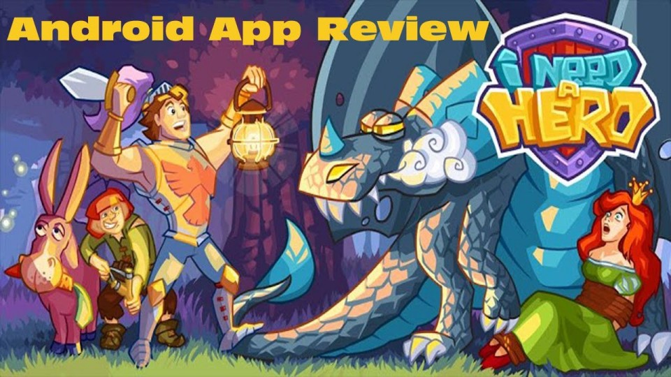 I Need A Hero Android App Review (Bejeweled Style Game)