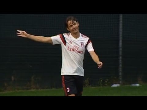 Inzaghi’s brace in a practice match | AC Milan Official