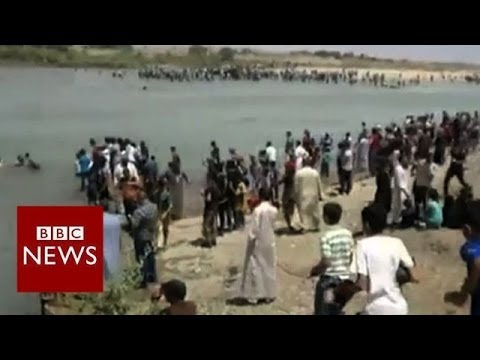 Iraqis attempt river crossing as militants take Mosul – BBC News