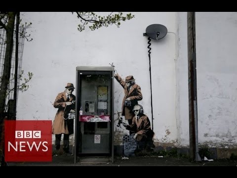 Is this Banksy’s take on surveillance society? BBCNews