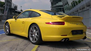 Porsche 991 Carrera S Sport Design Ducktail GREAT Sound