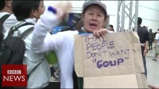 Protestors face Thai army – BBC News
