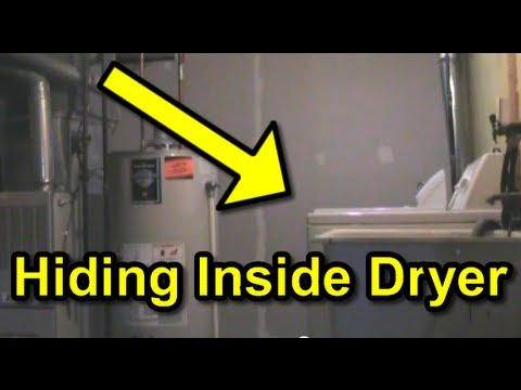 Scare Prank : Hiding in Dryer!