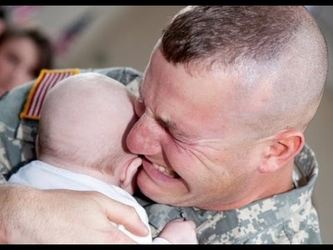 Soldier Meets Baby for First Time Compilation 2013 [NEW HD]