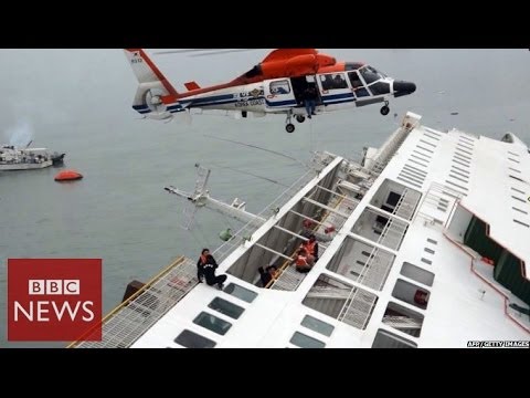 South Korea ferry carrying 450 people sinks – BBC News