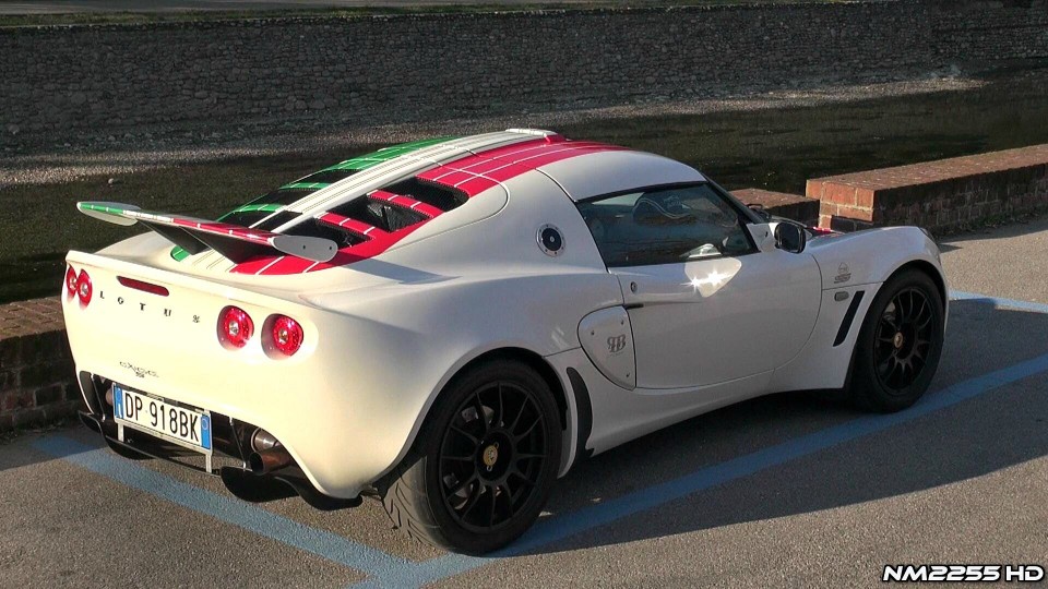 Supercharged Lotus Exige Custom Exhaust in Action