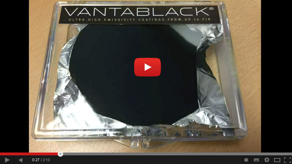 Vantablack, a material so dark that you can’t see it. Il materiale più nero del mondo.