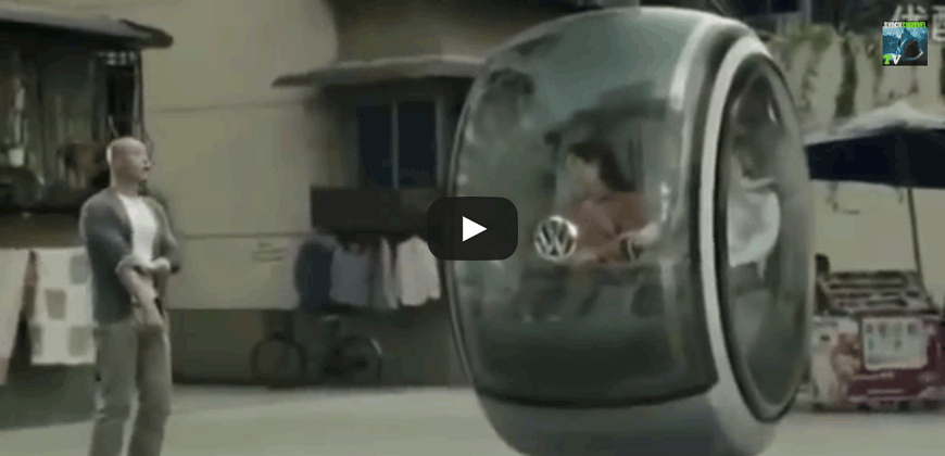 Volkswagen inventa la macchina volante! Futur Car by Volkswagen!