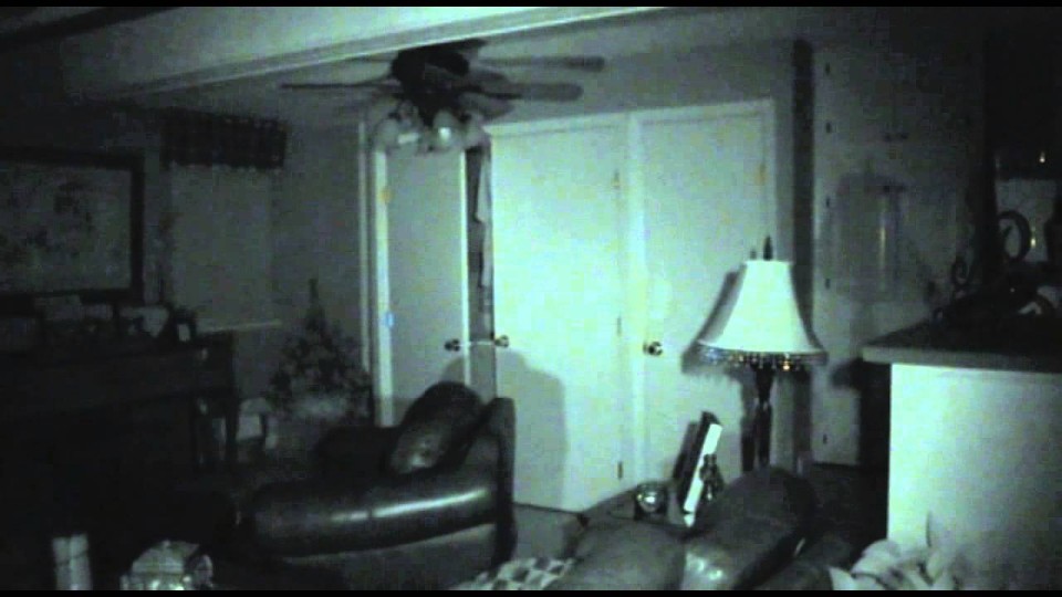 Ghost caught on tape opening door!