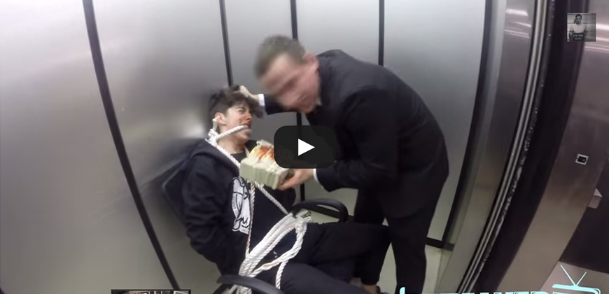 Russian Hitman Elevator Hostage Prank !