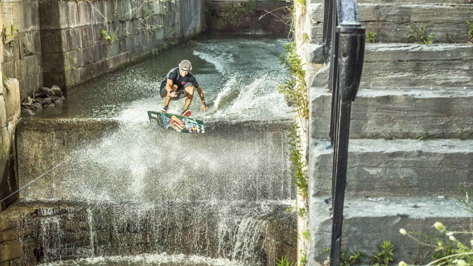 Wakeskating the Erie Canal – Red Bull Pop The Lock 2014