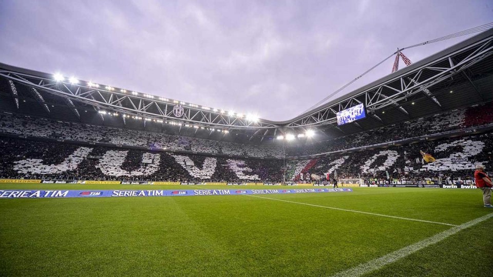 La coreografia dello Stadium prima di Juventus-Roma – Stadium choreography pre-Roma