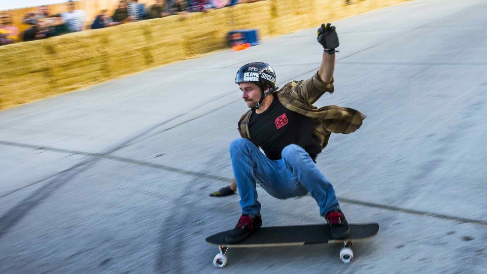 High Speed Downhill Skateboarding – Red Bull Steep Crest 2014