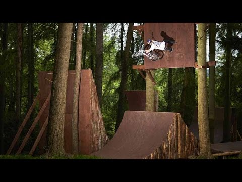 Big Air BMX Session in the Forest