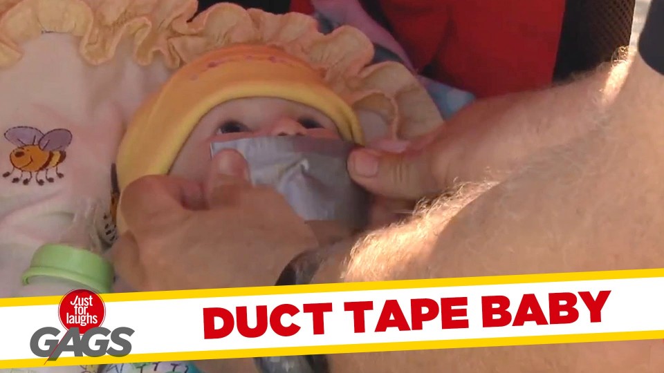 Duct Tape Baby Prank