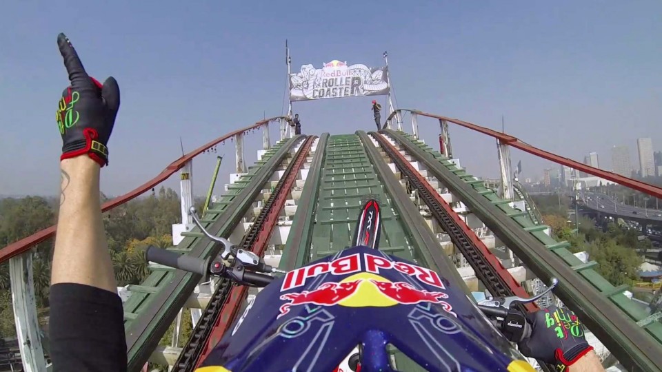 Trials Motorcycle on a Roller Coaster – Red Bull Roller Coaster