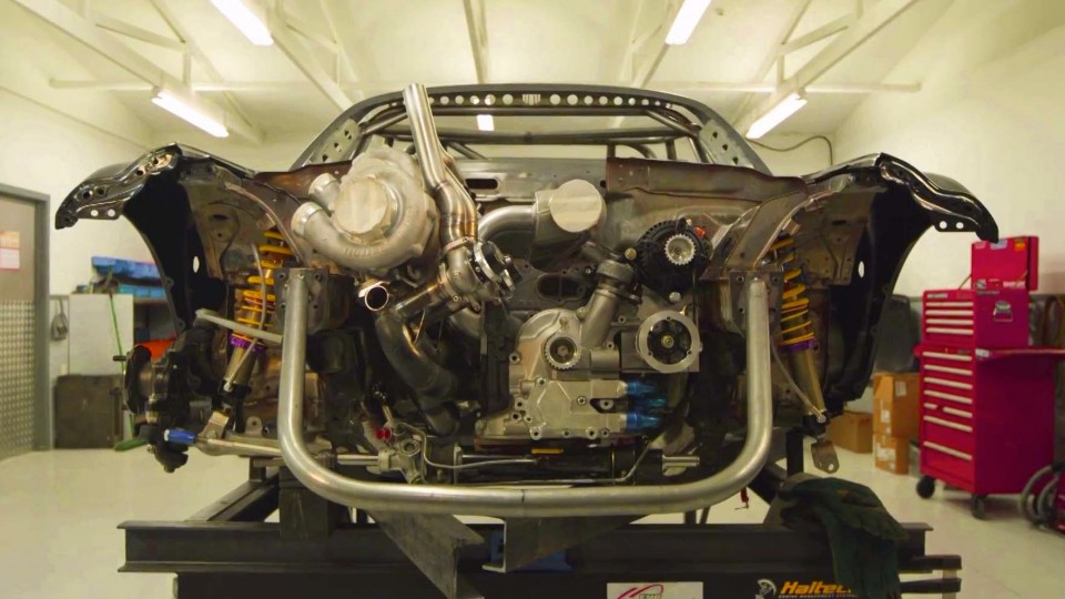 Twin Turbo 4-Rotor Engine in “Mad Mike’s” 1200hp Mazda MX-5
