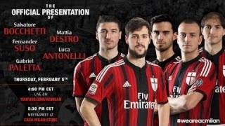 Ecco la nuova cinquina rossonera, Here are the new signings! | AC Milan Official