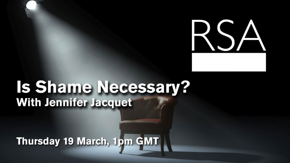 LIVE EVENT: Is Shame Necessary?