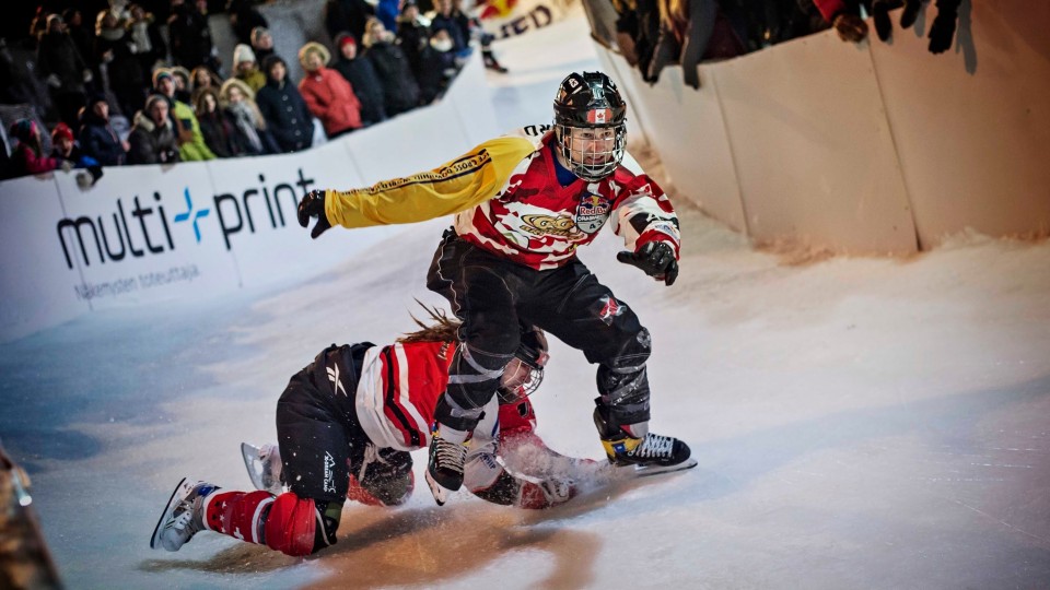 Steep Turns and Big Wipeouts – Red Bull Crashed Ice 2015