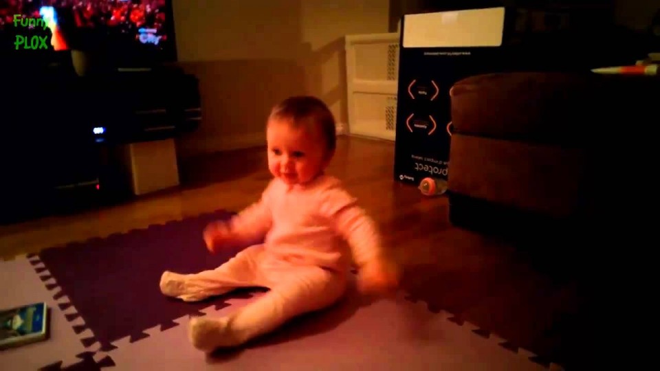 Funny Baby Dancing to AC/DC