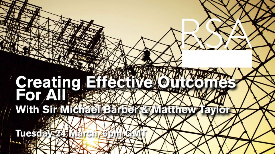 LIVE EVENT: Creating Effective Outcomes For All